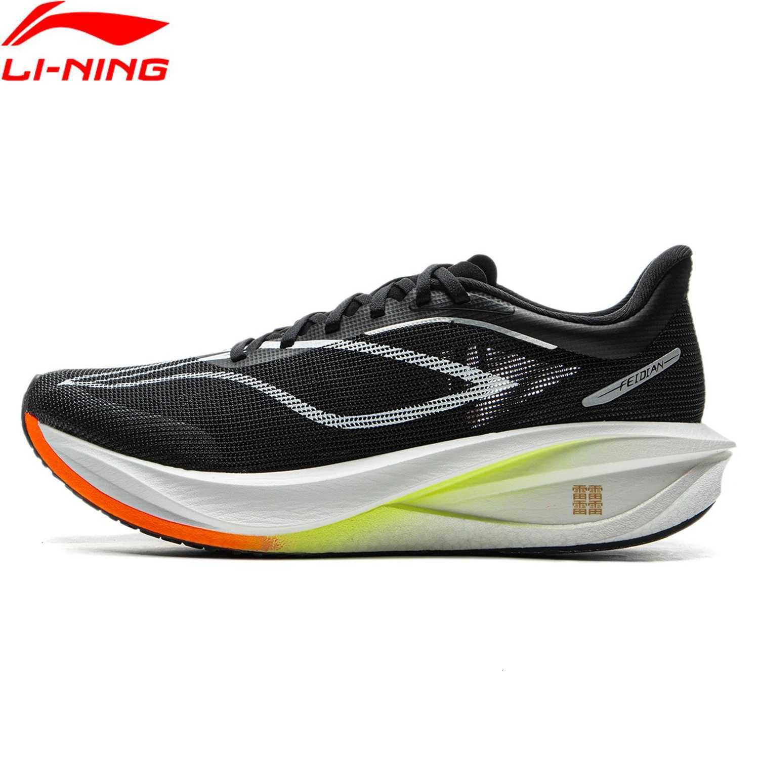 Li-Ning Mens FEIDIAN 5 CHALLENGER Racing Running Shoes SUPER BOOM Cushion CARBON-FIBER PLATE LiNing Competitive Sneaker ARMV001 K260303
