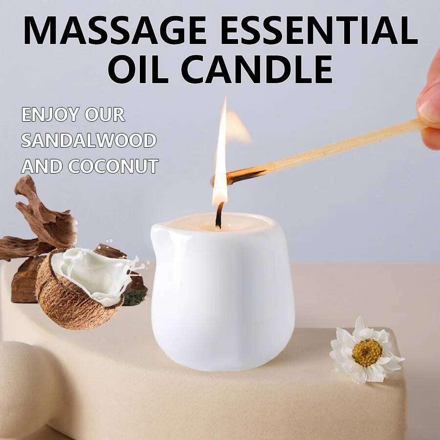 Fruity scented natural massage oil candle.Low heat.1.69 oz, coconut wax.Hydration.For home and V-day. Natural luxury.Calm W260303