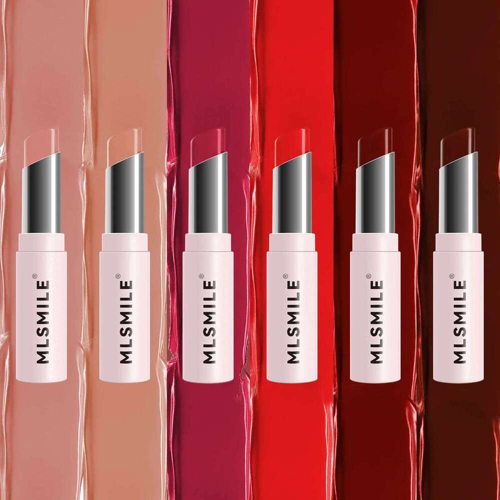 6 Colors Lipstick Long Lasting Waterproof Stick Crayon Balm Moisturizing Lip Gloss Rotatable Rouge Women Makeup H260302