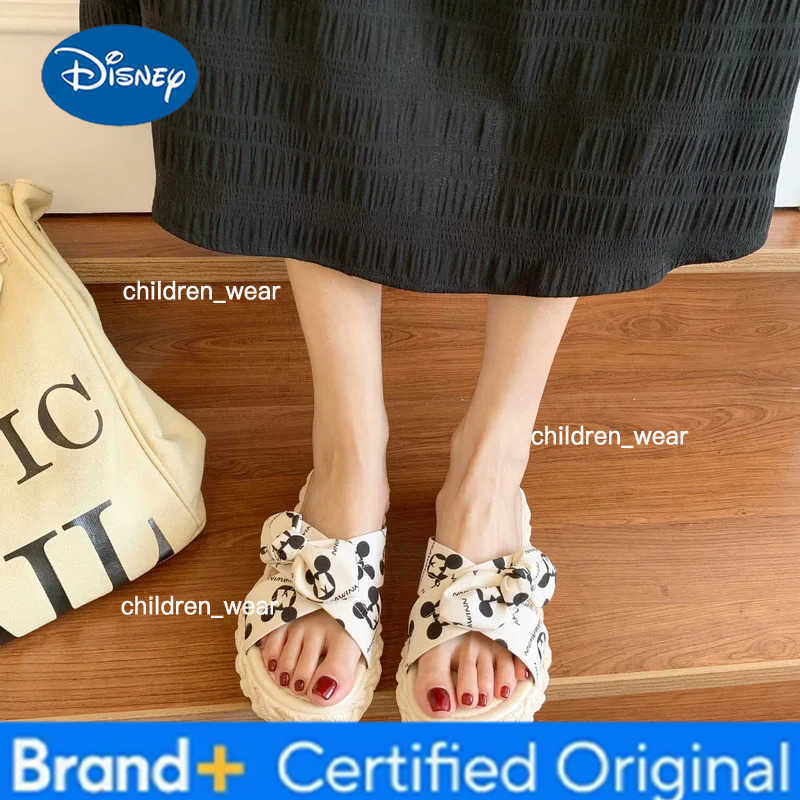 Disney cartoon Mickey Mouse fashion sandals and slippers girls platform sandals summer slippers beach shoes H260303