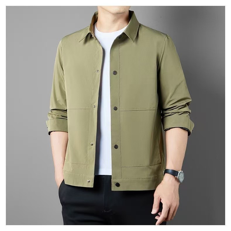 Fshionble Urbn Highend Young Men's Jcket Designer Jacket Windproof Verstile Simple With Turndown Collr