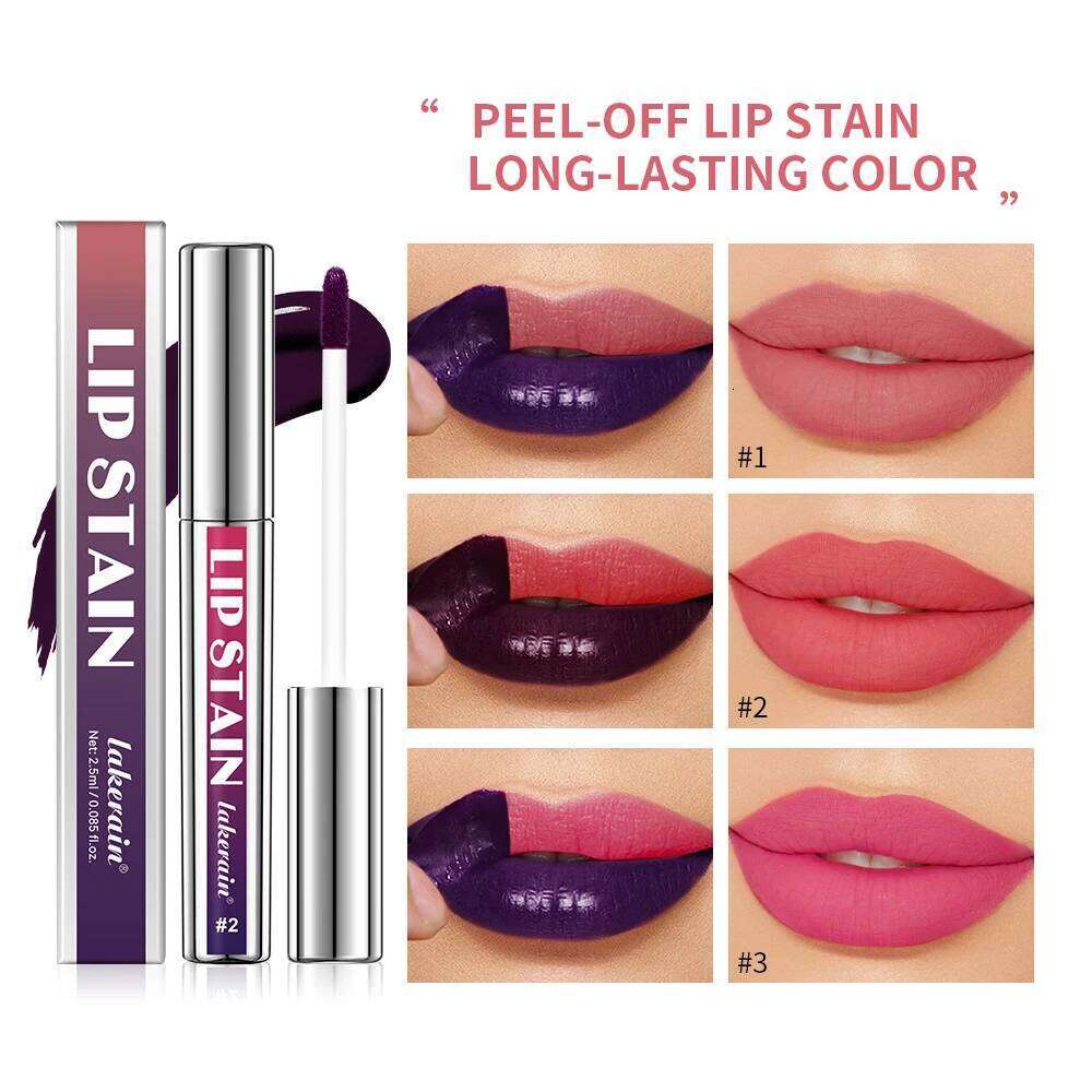 Matte Tint Peel Off Lip Tints Stain Cosmetics Liquid Lipstick Lips Stick Free Shipping Makeup Ink Inks Gloss Pack Set H260302