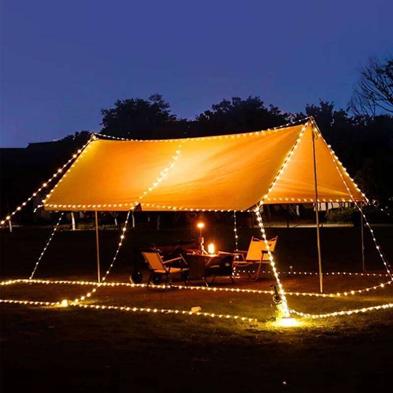 LED Light String Portable Camping Lights 1800mAh Rechargeable 8m Outdoor Atmosphere Tent Wedding Christmas Decor Strip Star Lamp S260302