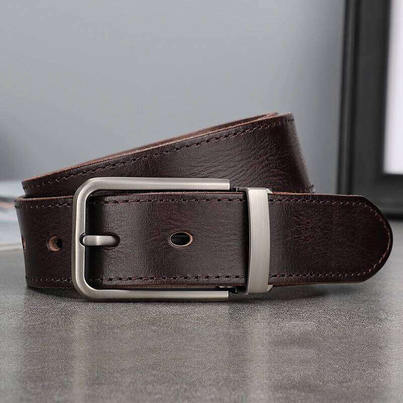 Belt leather needle buckle casual youth top layer handmade men's belt genuine cowhide S260228