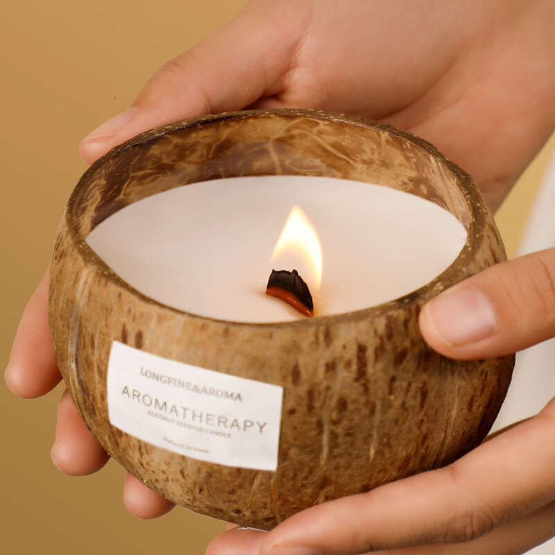 Coconut Shell Scented Atmosphere Bedroom Decoration Creative Birthday Candle Soy Wax Fragrance Gift W260303