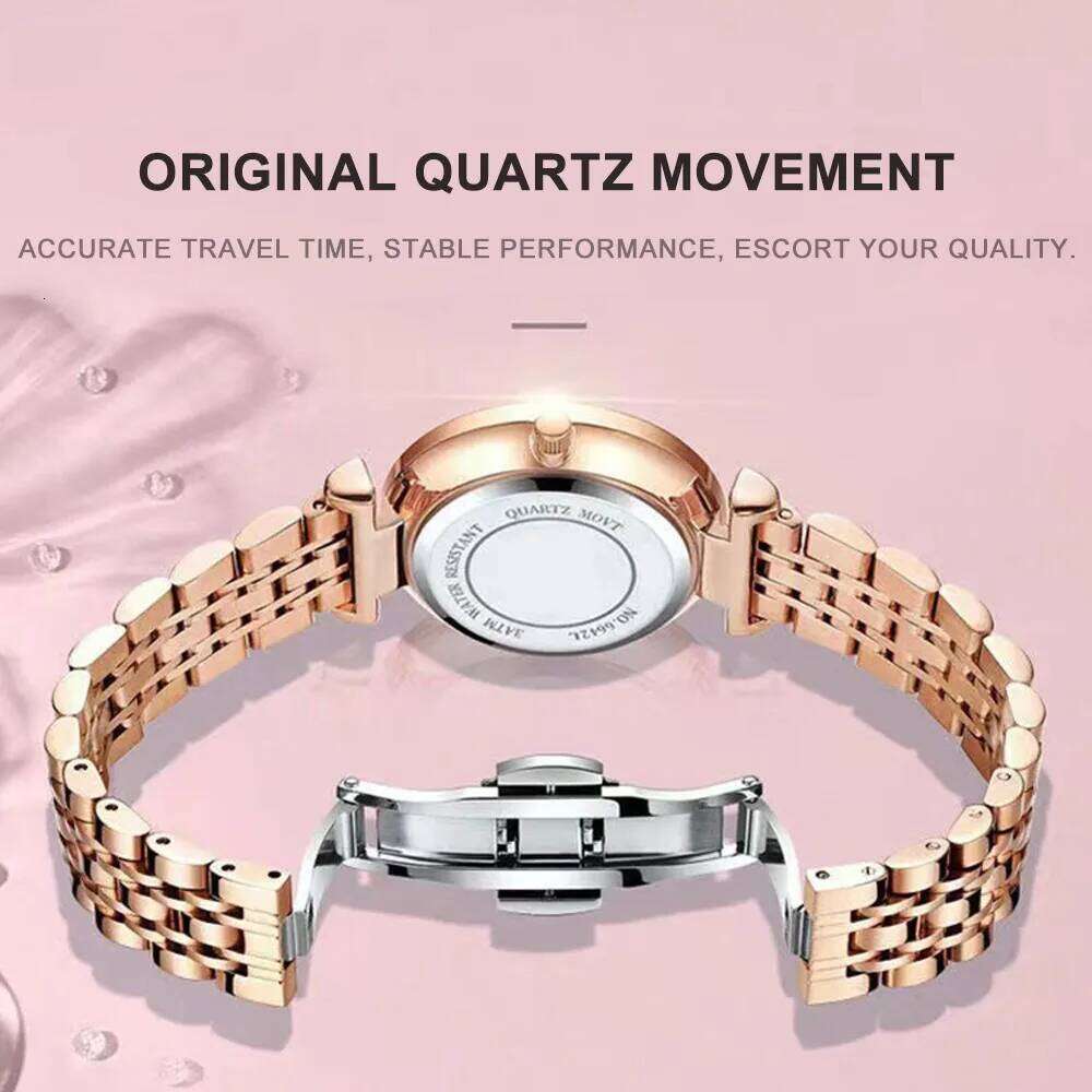 POEDAGAR Luxury Woman Wristwatch Stainless Steel Waterproof Luminous Date Week Ladies Watches Fashion Elegant Quartz Women Watch XJ260303
