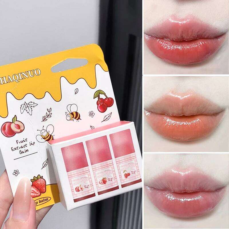 Fruit Extract Moisturizing Tinted Lip Balm Whitening Party Affordable Lipstick Case H260302