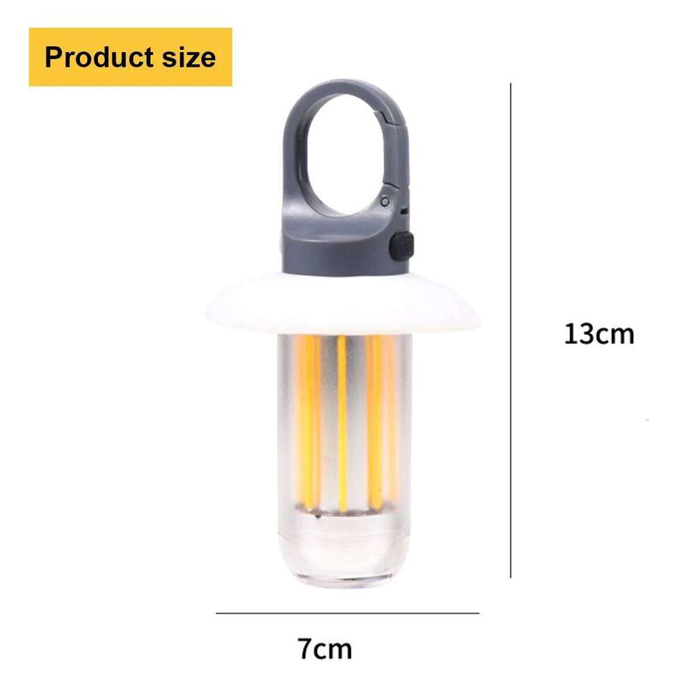 Usb Rechargeable Led Camping Light Waterproof Outdoor Post Lantern Garden Floor Fence Household Column Lamp Multifunctional Work S260302