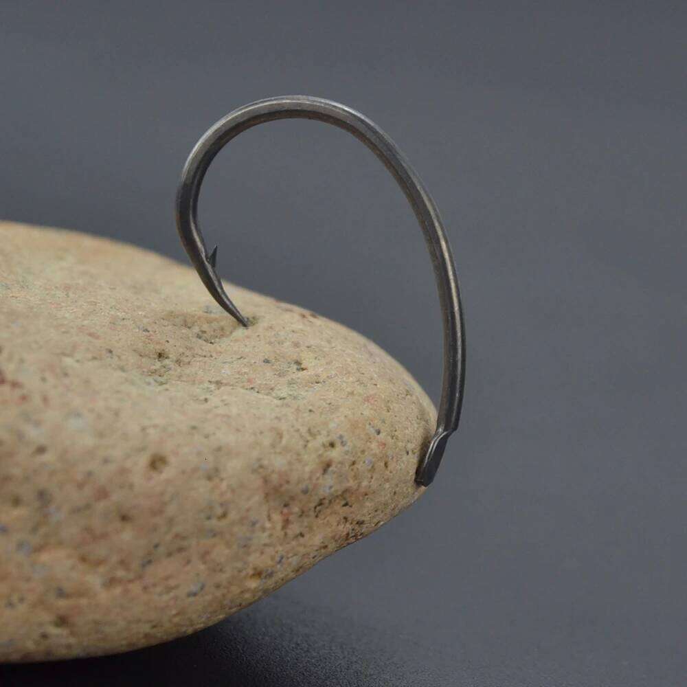 Hirisi 50Pcs PTFE Coating Barbed Carp Fishing Barb Hooks Accessories 7011 Z260228