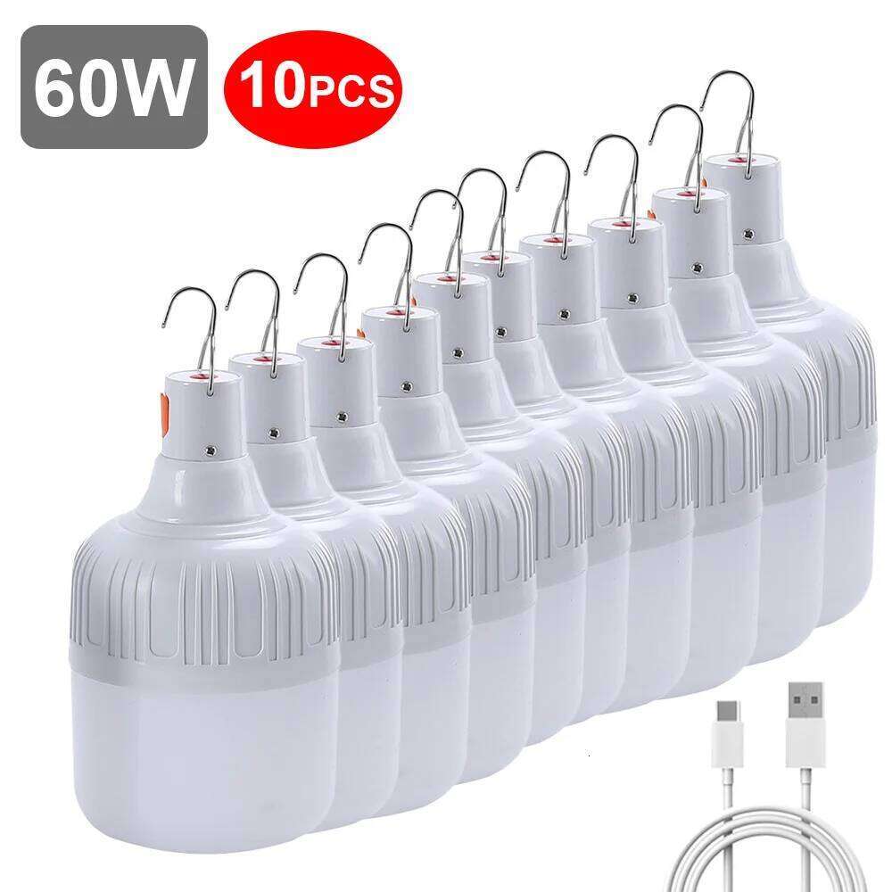 Usb Rechargeable Led Portable Camping Bulb Emergency Lighting Flashlight Lights Outdoor Picnics Hanging Tent Light S260302