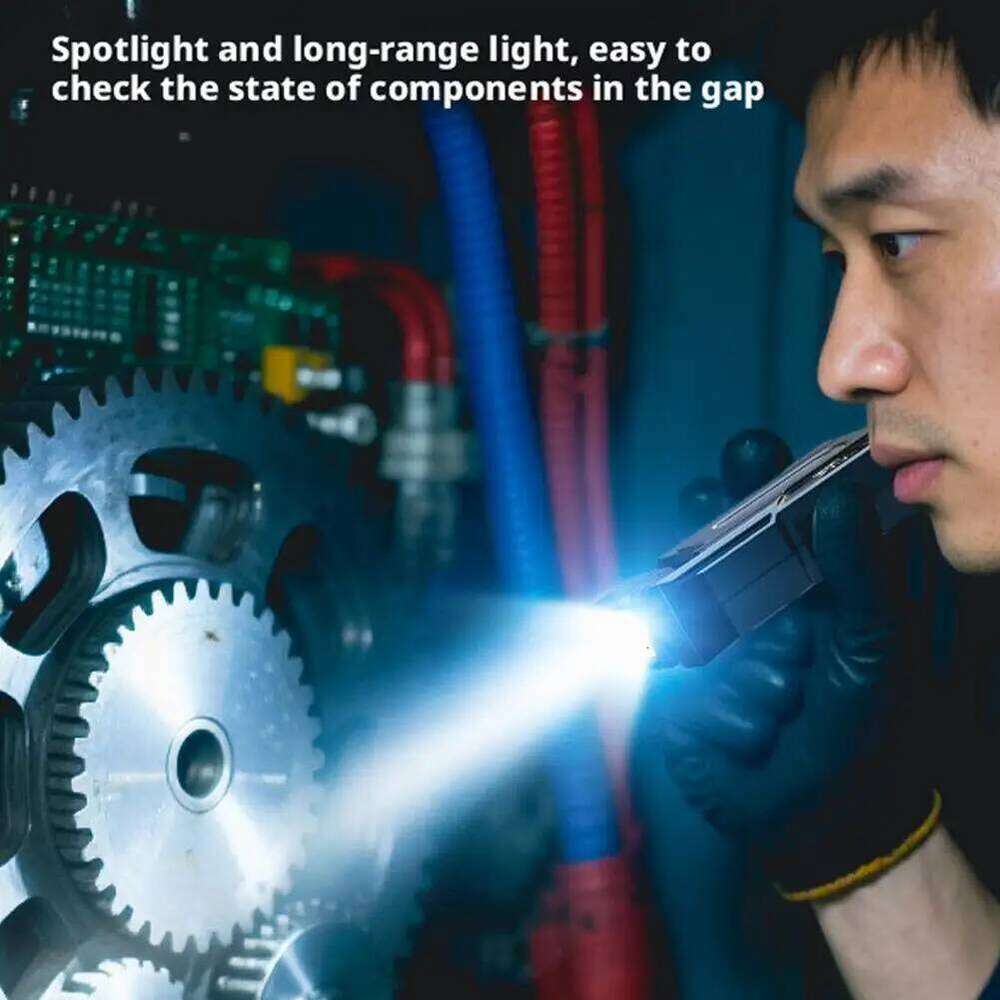 Outdoor Lighting Key COB High Brightness Magnet Pen LED Mini Flashlight Strong Side Portable Warning Light S260302