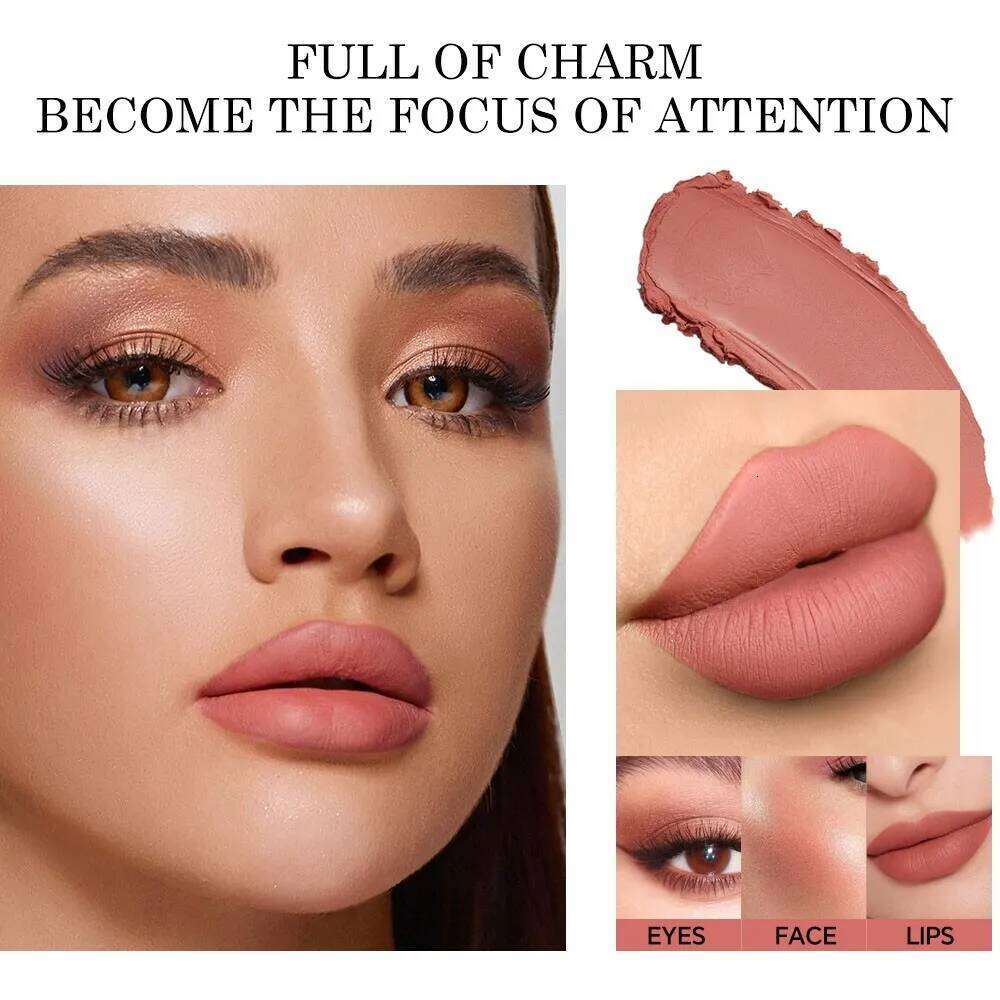 Non Stick Cup Cream Lipstick, Long Lasting Matte Lip Gloss, Waterproof And Easy To Apply Makeup H260302