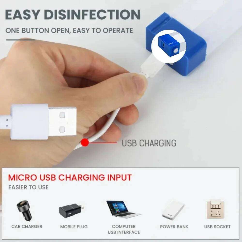 LED Bar Rechargeable Tube Camping Lamp Magnetic Suspension Portable Light Bulb for Emergency Night Market Outdoor Lighting S260302