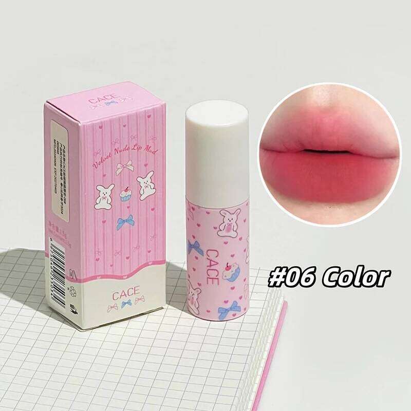 Red Matte Velvet Gloss Waterproof Liquid Lipstick Nude Mud Clay Peach Tint Makeup Sexy Women Lip Glaze Cosmetics H260302