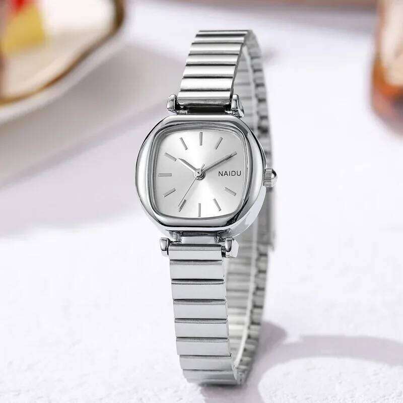 Brand Small Square Ladies Watches Adjustable Stainless Steel Strap Quartz Wristwatches for Women Fashion Luxury Gift Clock XJ260303