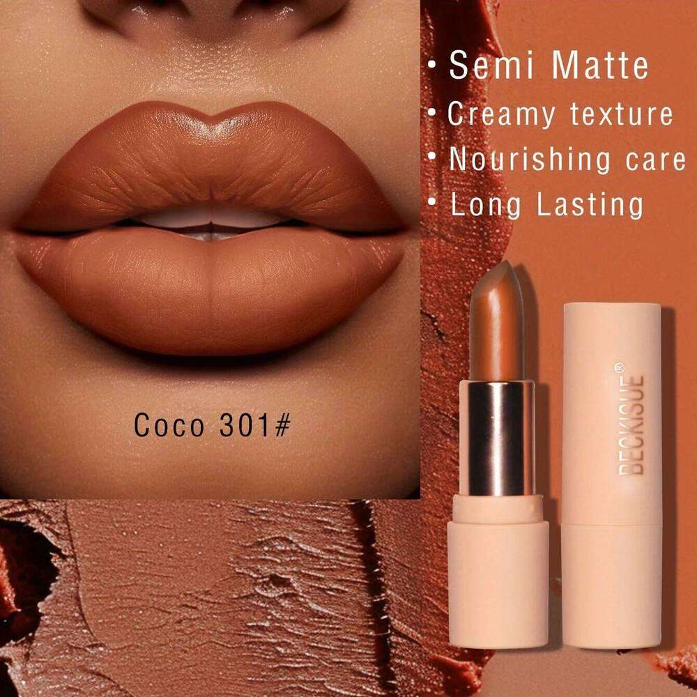 Coffee Velvet Lipstick - Luxurious Deep Nourishing Matte Finish Long-Lasting Waterproof Lip Color H260302