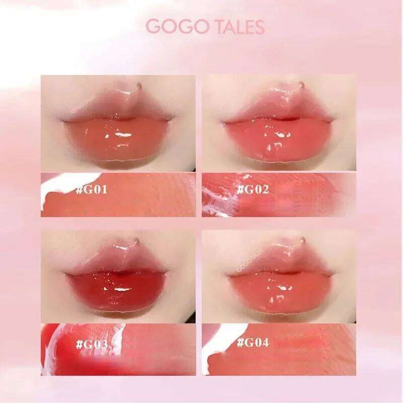 GOGO TALES Mirror Moisturizing Clear Korean Vegan Liquid Lipstick Lip Plumper Gloss H260302