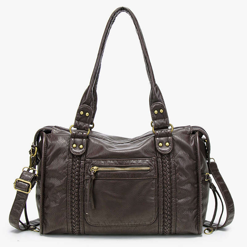 Luxury Shoulder Bags Totes Hobo Cross Border Hot Selling French Retro Motorcycle Single Crossbody Tote Large Capacity Women S Washable Bag SENYY