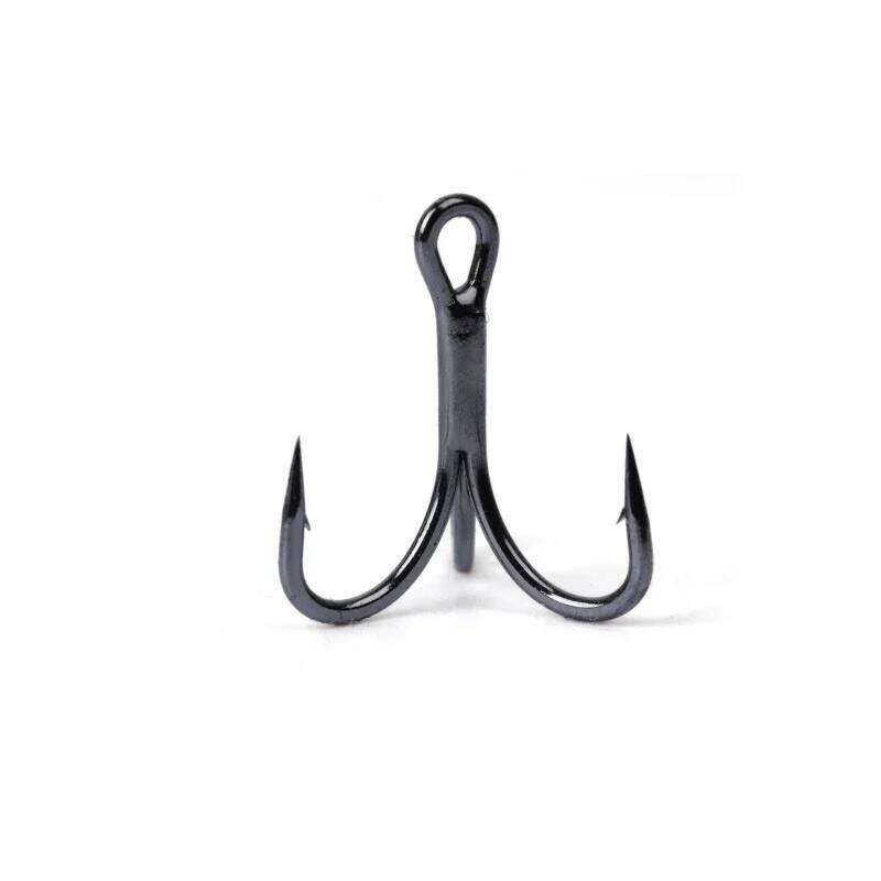 New 10pcs 6066 3X Strong Super Sharp Round Hook Antirust High Carbon Steel 6-16# Sea Treble Hooks Fishing Tackle Z260228