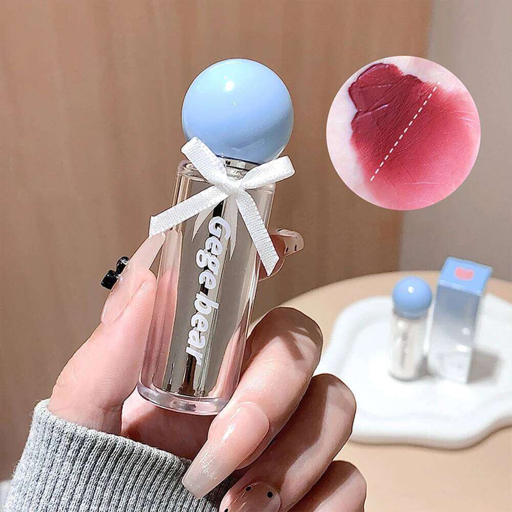 Gege Bear Clay, Long-Lasting, Non-Stick Cup, Highly Pigmented Velvet Matte Lip Color for Fall & Winter H260302