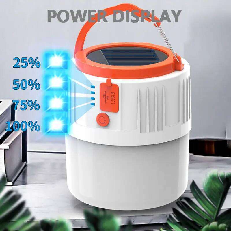 LED Solar Charging Light Energy-saving USB 42Lamp Bead Bulb Night Market Mobile Outdoor Camping Power Outage Emergency Lamp S260302