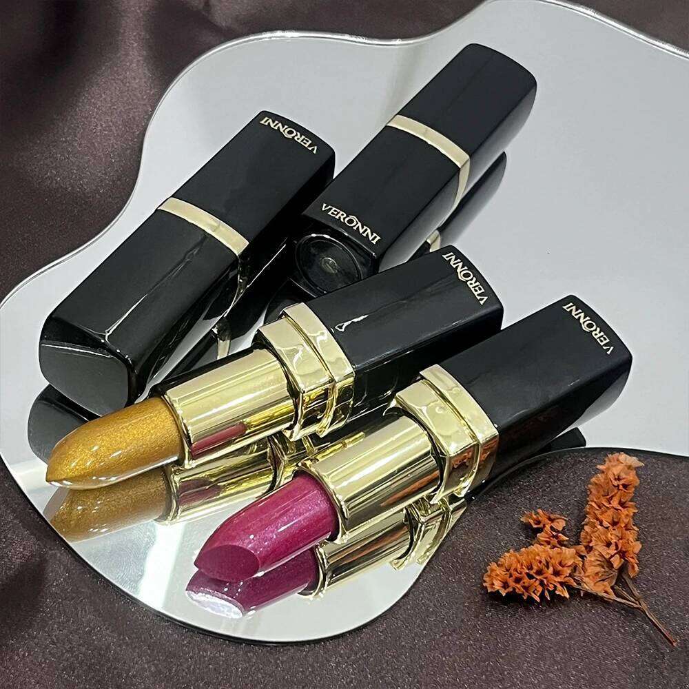 Diamond Shimmering Set,High Pigmented Metallic Lipstick Glitter Lipgloss Lips Makeup Cosmetics Sexy Make Up H260302