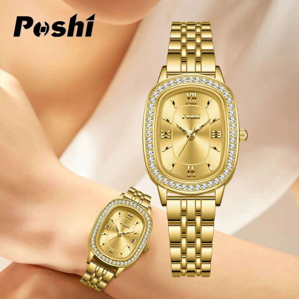 POSHI 995 Fashion Elegant Watch For Women Original Design Casual Lady Bracelet Wristwatch Luxury Quartz Watches Alloy Strap XJ260303