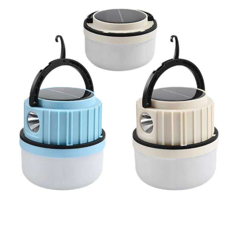 Outdoor Solar Powered LED Lamp Bulbs USB Charging Camping Light Portable Night Lights Waterproof Flashlight Fishing Essentials S260302