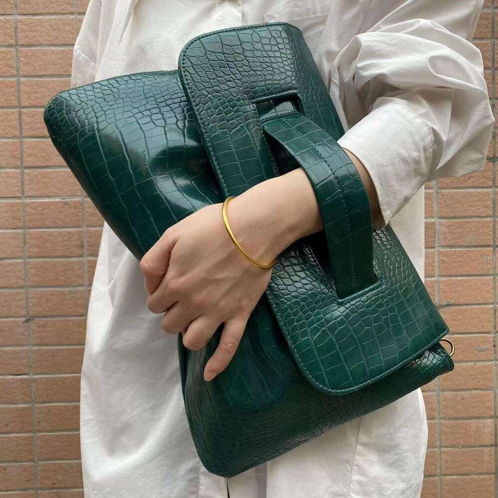 Luxury Shoulder Bags Totes Hobo Cross Border Exclusive Amazon New Crocodile Pattern Strap Clutch Large Capacity File Storage Bag Briefcase SENYY