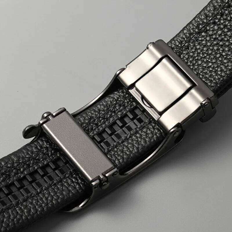Leather Automatic Buckle First Layer Real Cowhide Business Youth Men's Versatile Middle-aged Casual Belt S260228