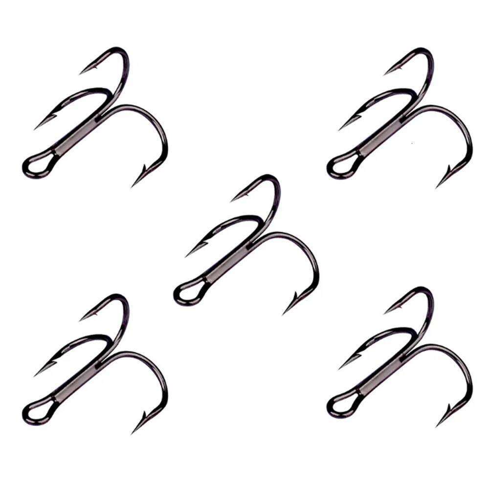 FISHINAPOT 10pcs/Set Super Sharp Treble hooks 2#/4#/ 6#/8# /10# High Carbon Steel Overturned Hooks Fishing Tackle Z260228