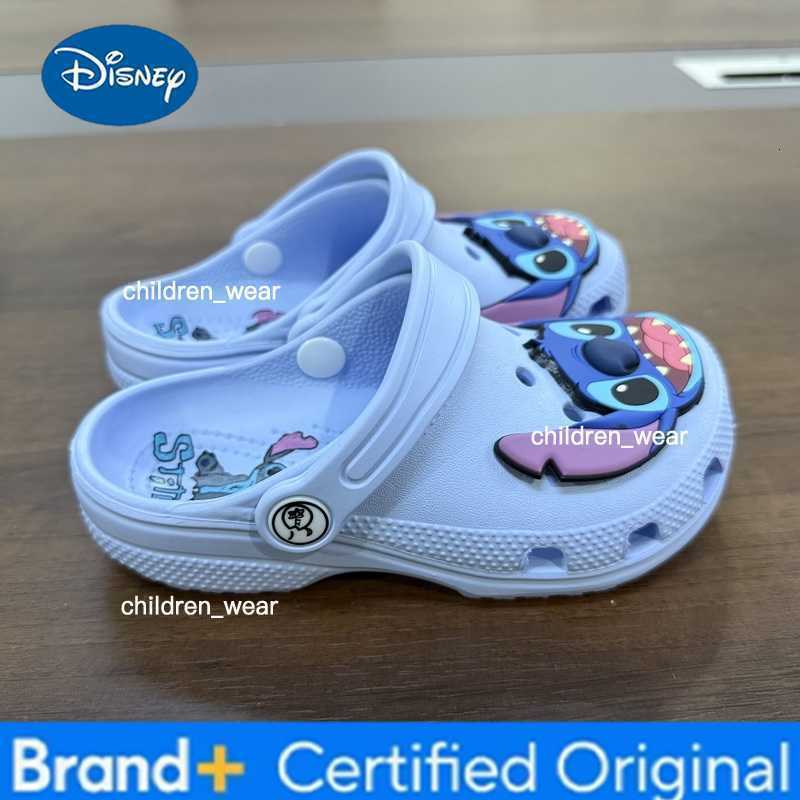 Disney Blue Stitch Shoes Cartoon Beach Shoes Slippers Sandals Non-Slip Breathable Wear-Resistant No Children Slippers H2603031