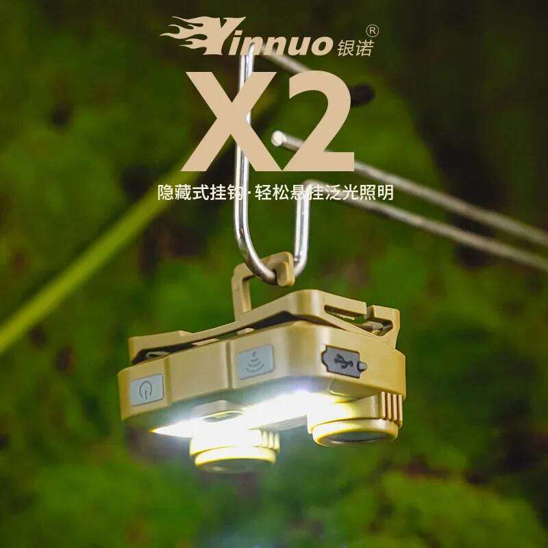 MOUNTAINHIKER YinNuo X2 1000mAh LED Headlamp Strong Light 260 Lumen Outdoor Camping Fishing Flashlight Type-C Charger USB Outpu S260302