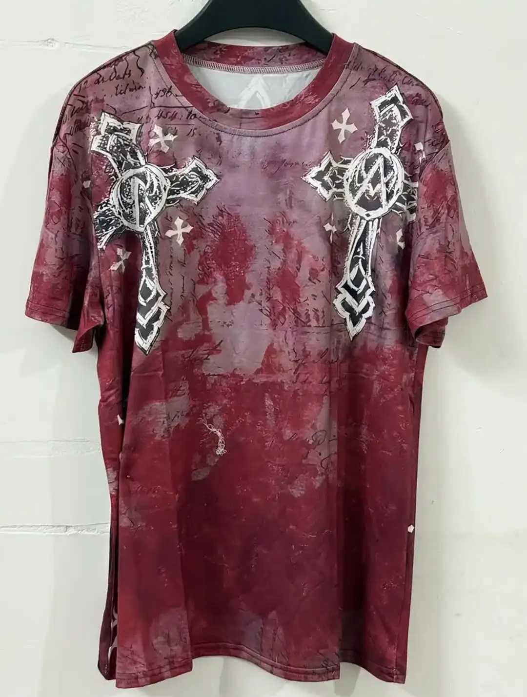 T-shirt 2026 Summer Y2K Street Style Flat Print Casual Sporty Women Fashion Ins TopT260303