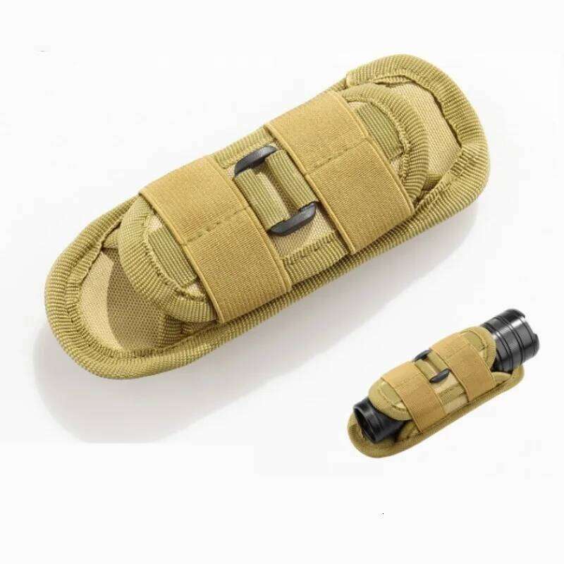 360 Adjustable Rotating Tactical Outdoor Portable Strong Light Oxford Cloth Flashlight Set Waist Bag S260302