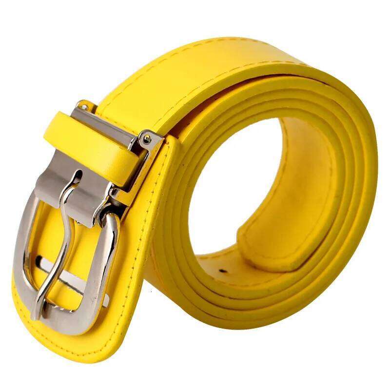 Colorful Glossy Sports Men and Women Universal Outdoor Leisure Matte PU Baseball Belt Fashion Versatile Jeans Accessories S260228