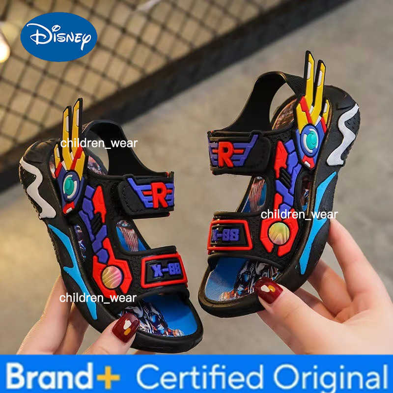 Disney Boys Sandals Summer Kids Shoes Toddler Baby Boys Sandals Infant Casual Beach Children Outdoor Black Shoes H260303