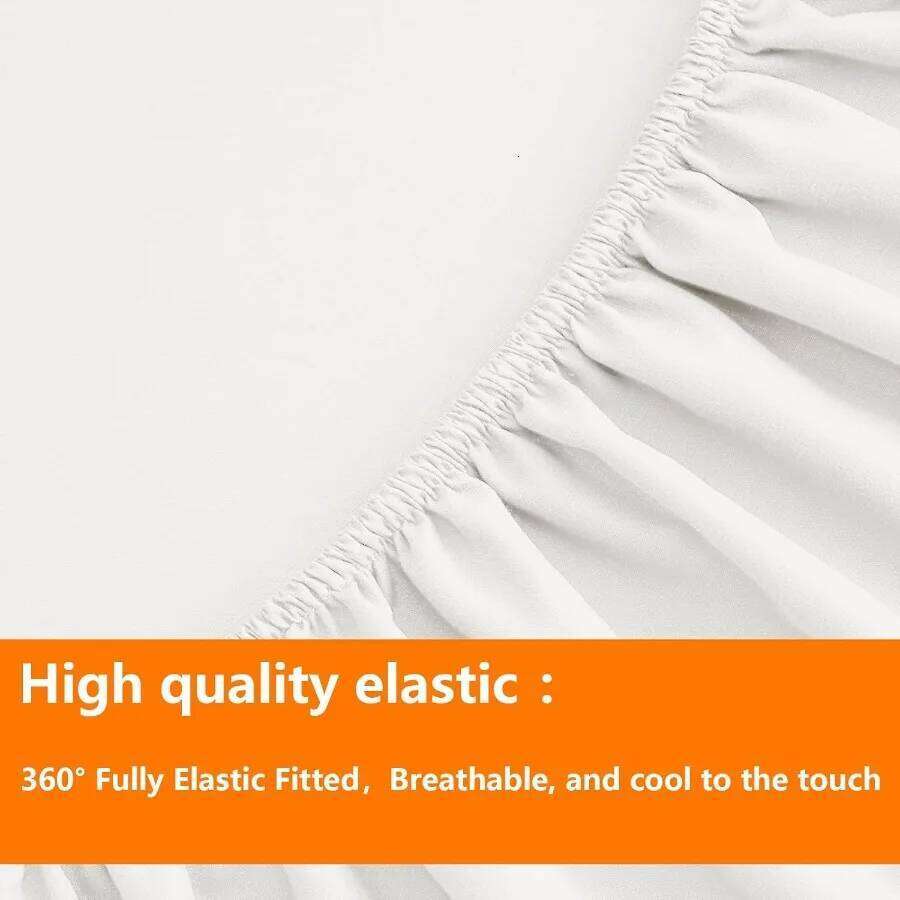 Ivory Full Size Set - 7 Pieces Bed in a Bag Bedding with All Season Soft Quilted Warm Fluffy Reversible Comforter Fla W260302