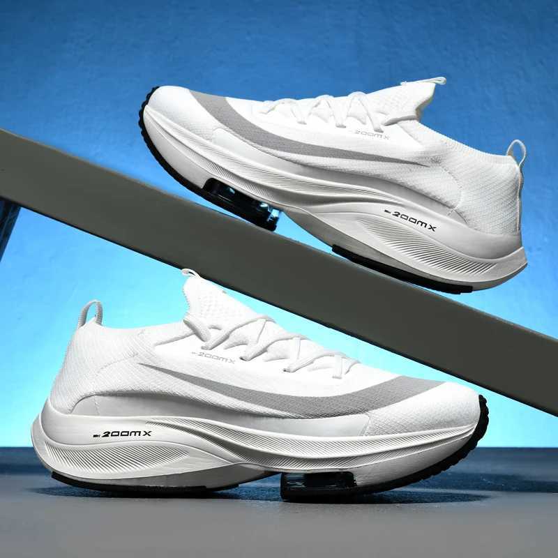 Mens casual shoes Running shoes non-slip flexible high elastic thick sole light breathable running shoes for men K260303