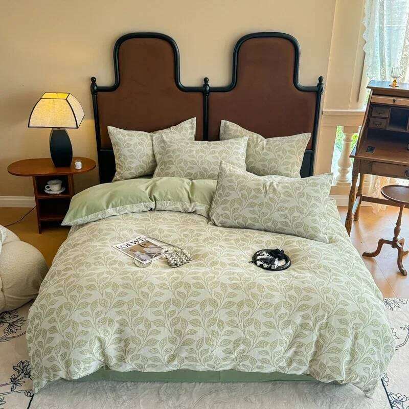 2024 new Class A pure ground four-piece set cotton thickened autumn and winter bed sheet quilt cover soft W260302