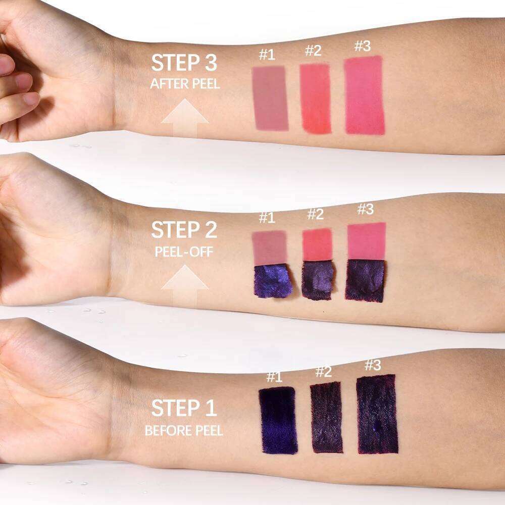 Matte Tint Peel Off Lip Tints Stain Cosmetics Liquid Lipstick Lips Stick Free Shipping Makeup Ink Inks Gloss Pack Set H260302