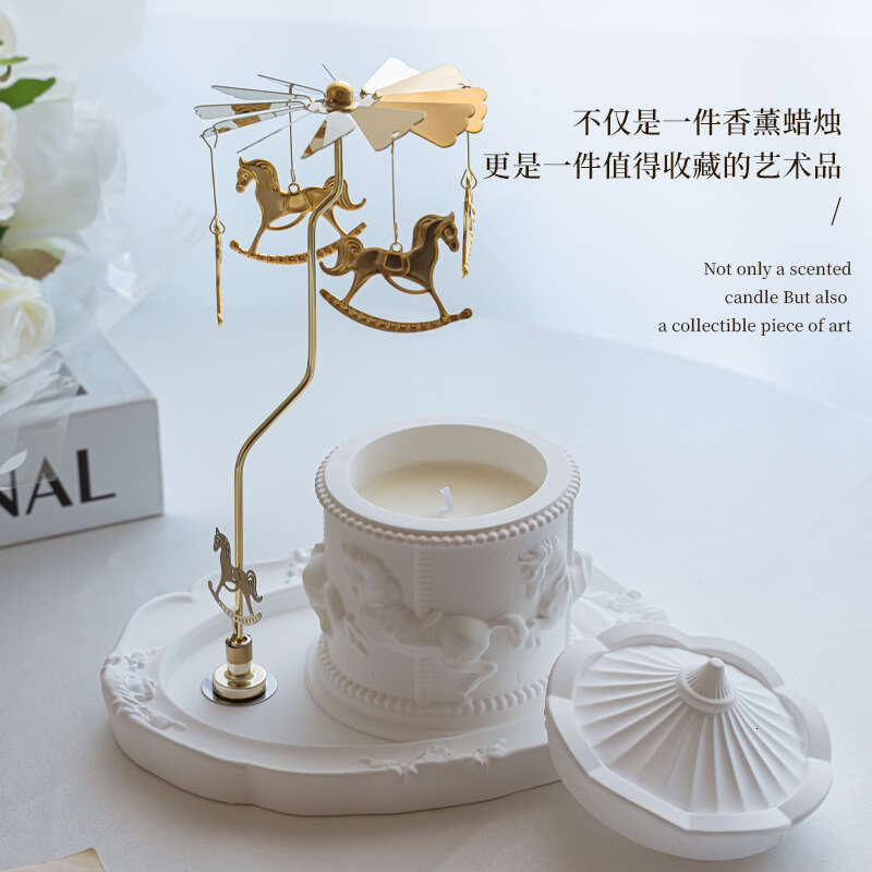 Carousel Scented Candle Fragrance Indoor Home Long-lasting High-end Atmosphere Birthday Gift Wedding Favor W260303