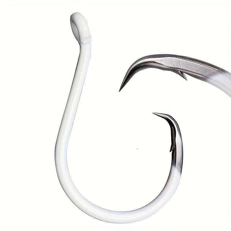 ZYZ Luminous Circle White 6/0#~10/0# BKK Hook Saltwater Freshwater for Tuna, Catfish, Bass Fishing Hooks Z260228