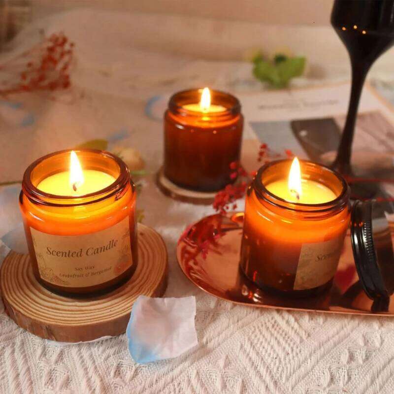 Candles Jars Home Decor Jasmine Lavender Aromatherapy Decoration Scented Candle Cup with Lid Wholesale Romantic for Date Wedding W260303