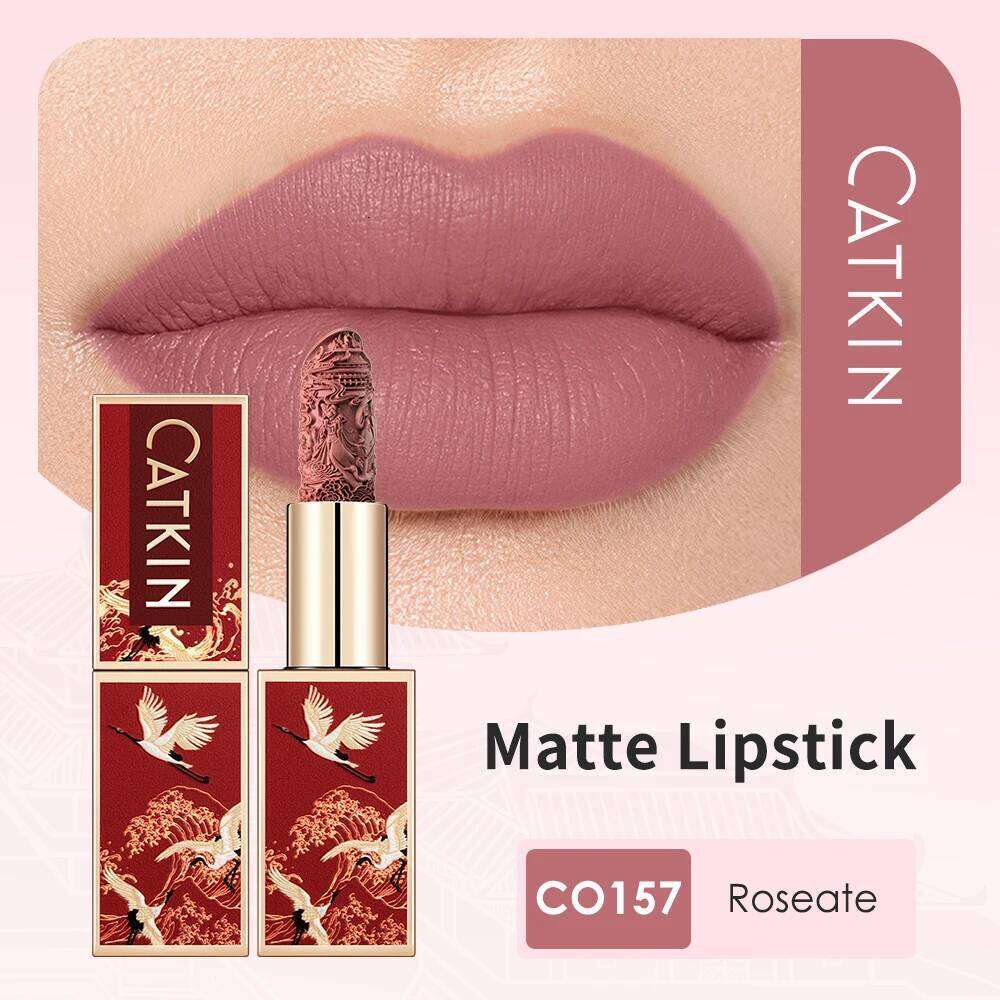 CATKIN Makeup Velvet Matte Lipstick, Hydrating Satin Long Lasting lipstick with Smooth and Creamy Texture H260302