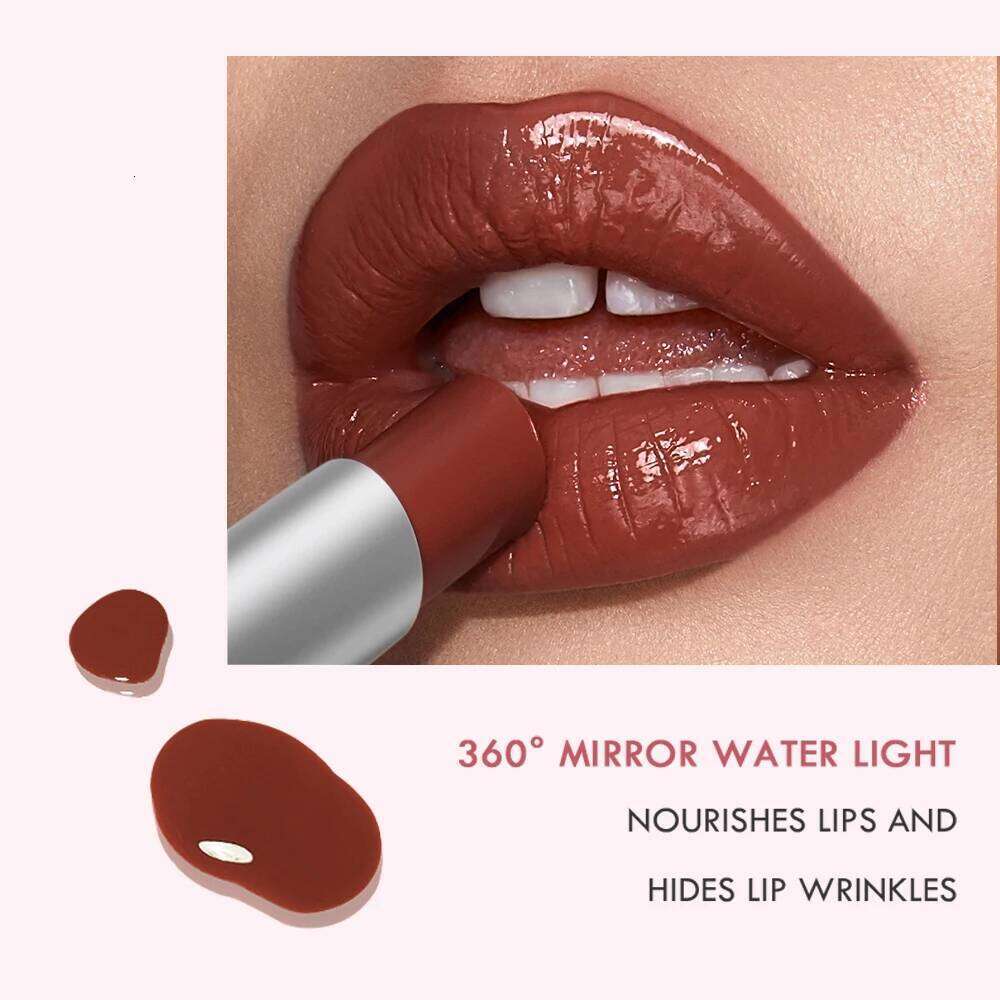 Hydrating Berry Shine Lipstick Set, Long-Lasting Plump Lip Cream, Non-Sticky & Creamy Finish, 6 Colors H260302