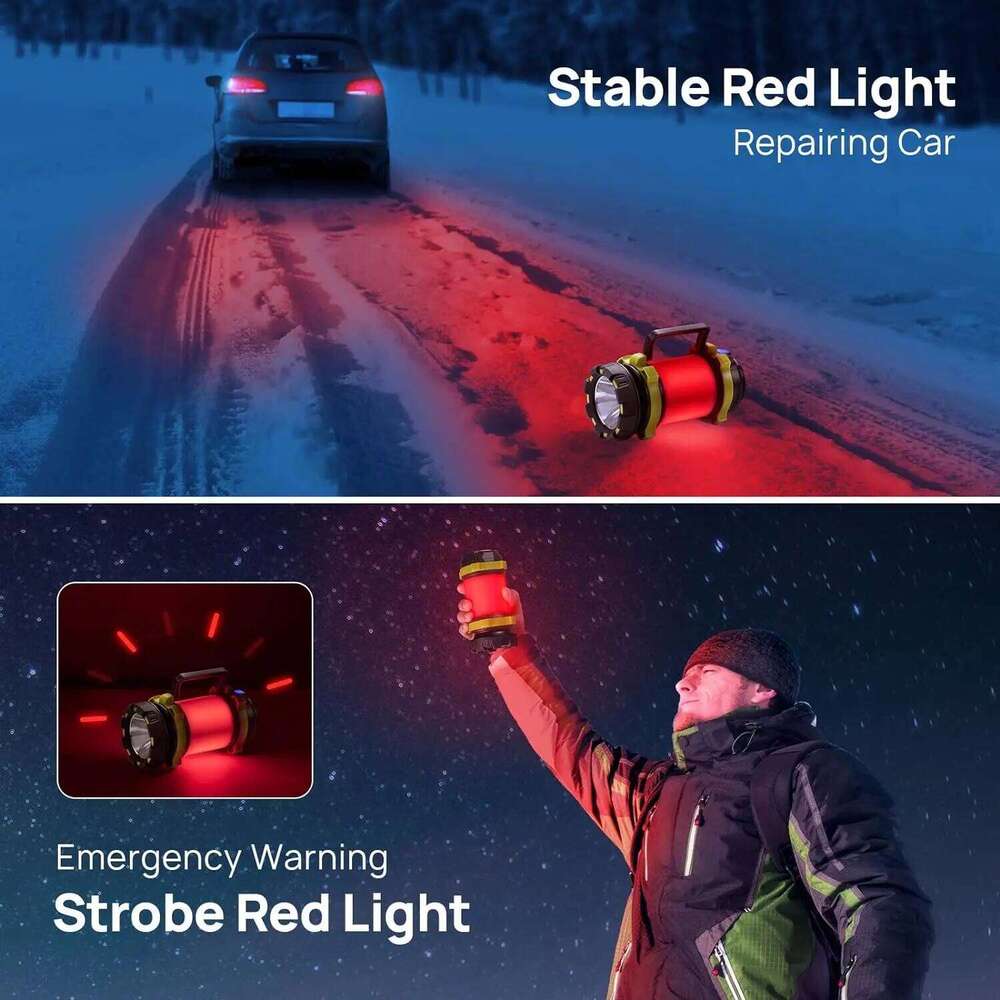 Charging Portable lantern 3600 Mah Battery Flashlight 6 modes light Torch Led Desk Lamp Outdoor Waterproof Camping Bar Light S260302