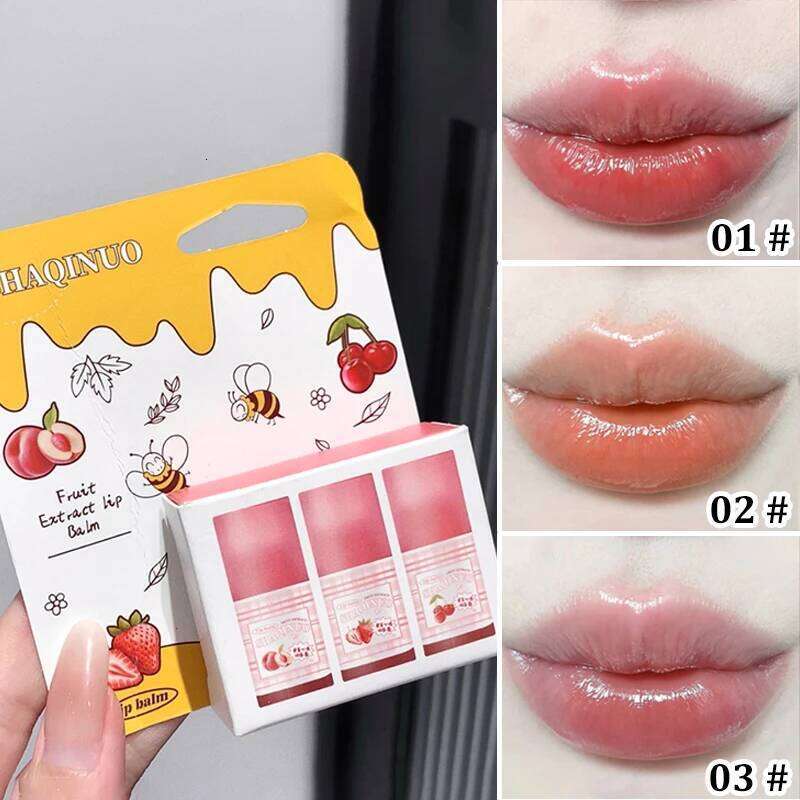 Fruit Extract Moisturizing Tinted Lip Balm Whitening Party Affordable Lipstick Case H260302