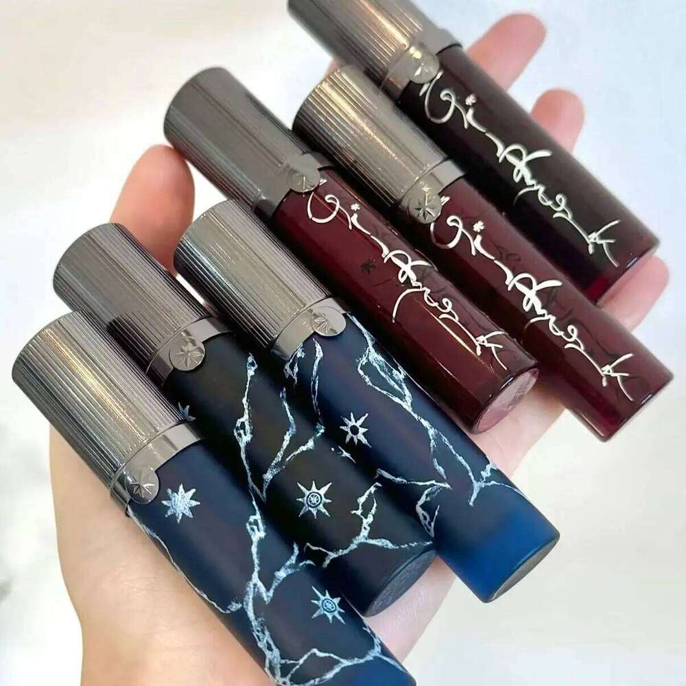 Girlcult Hmong Witch Glitter Lipgloss Matte Shimmer Gothic Dark Chameleon Long-lasting Sparkling Blue Smoky Lipstick Halloween H260302