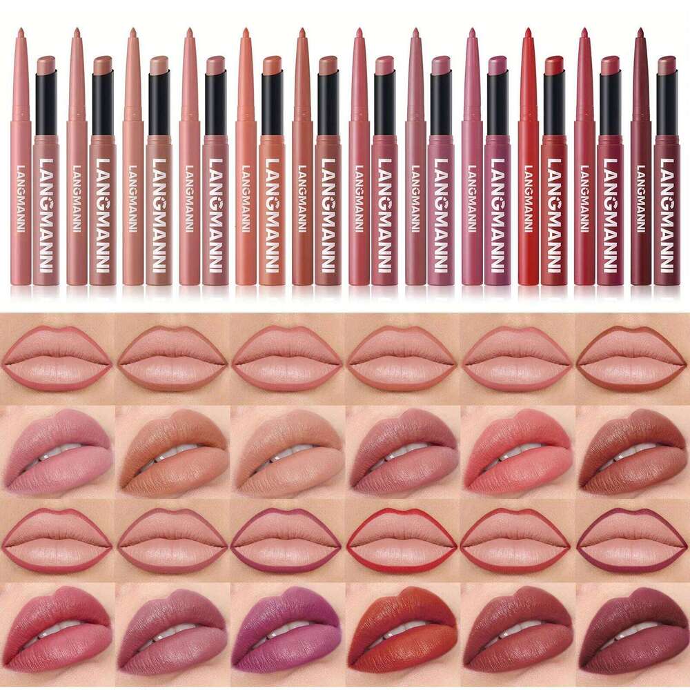 Oblique Rotating Lipstick Lasting & Matte Lip Liner 2 Combination Set H260302